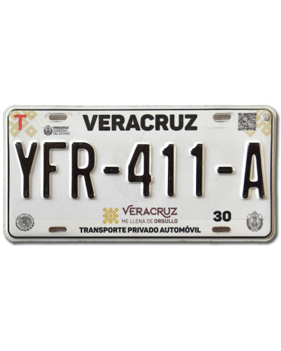 Mexická SPZ Veracruz YFR-411-A