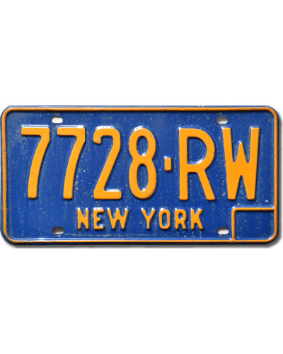 Americká SPZ New York Blue 7728-RW