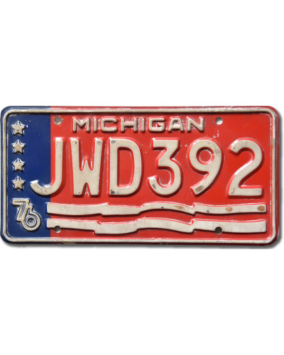 Americká SPZ Michigan 1976 Stars JWD392