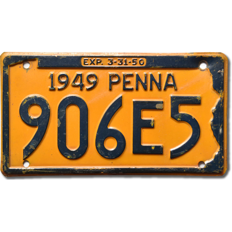 Americká SPZ Pennsylvania 1949 Penna 906E5