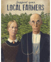 Plechová cedule Local Farmers 40 cm x 32 cm