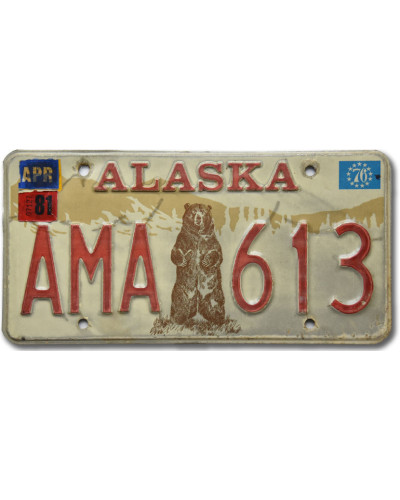 Americká SPZ Alaska Bear 1976 AMA 613