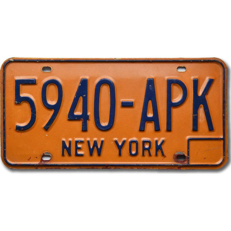 Americká SPZ New York Orange 5940-APK