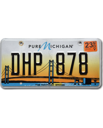 Americká SPZ Michigan Mackinac Bridge DHP 878