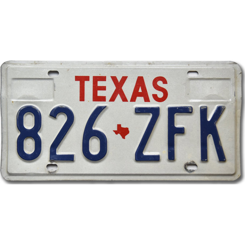 Americká SPZ Texas Red 826-ZFK