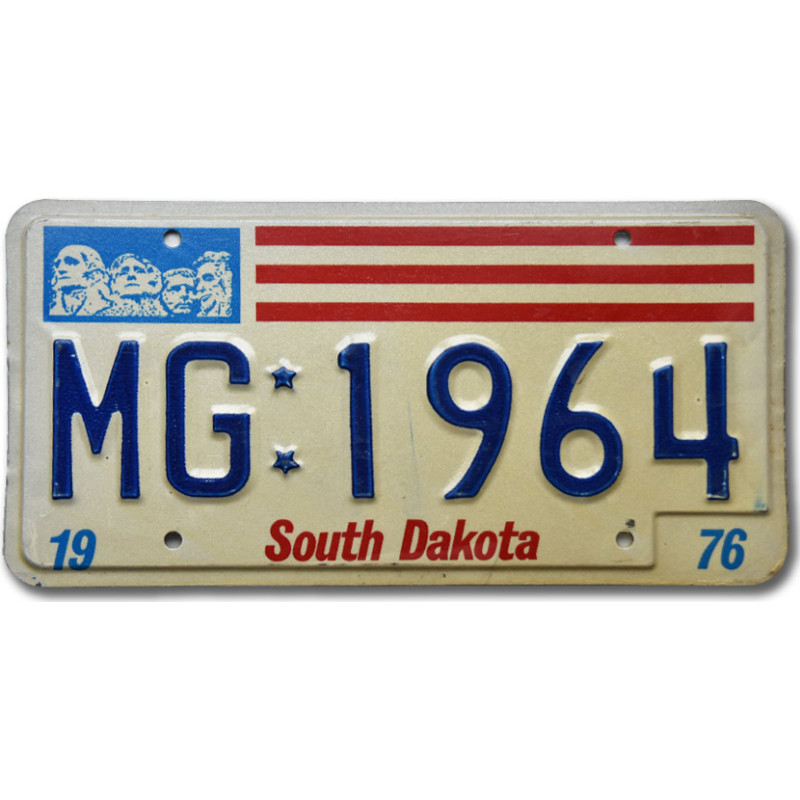 Americká SPZ South Dakota Stripes MG 1964