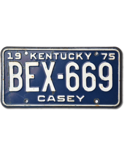 Americká SPZ Kentucky 1975 Casey BEX-669