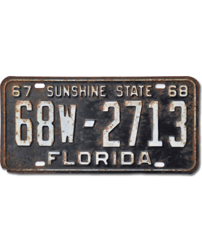 Americká SPZ Florida 1967 Sunshine State 68W-2713