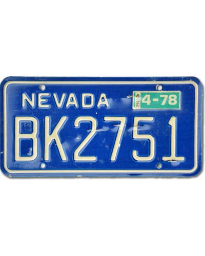 Americká SPZ Nevada Blue BK2751