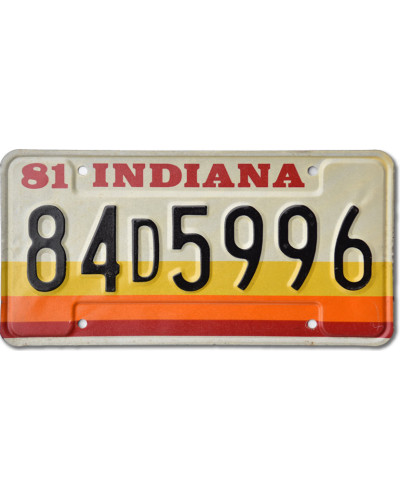 Americká SPZ Indiana 1981 Stripes 84D5996