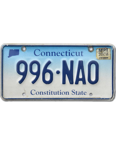 Americká SPZ Connecticut Constitution State 996-NAO