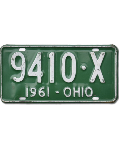 Americká SPZ Ohio 1961 Green 9410-X