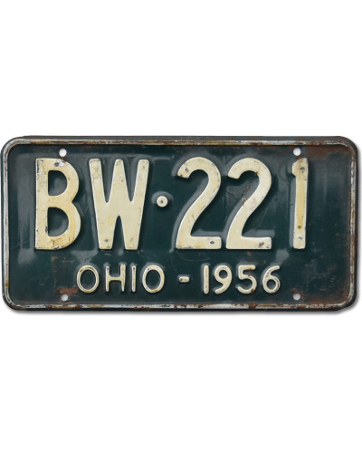 Americká SPZ Ohio 1956 Green BW-221