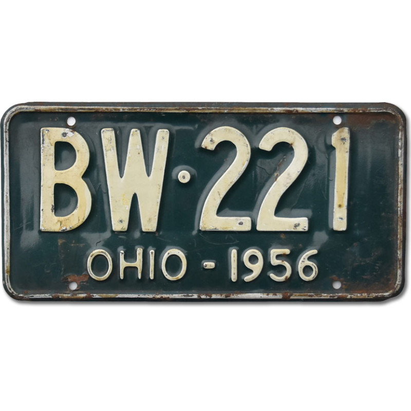 Americká SPZ Ohio 1956 Green BW-221