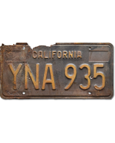 Americká SPZ California 1963 Black YNA 935