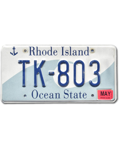 Americká SPZ Rhode Island Ocean State TK-803