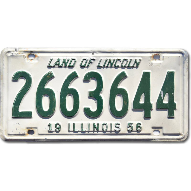 Americká SPZ Illinois 1956 Land of Lincoln 2663644