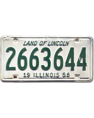 Americká SPZ Illinois 1956 Land of Lincoln 2663644