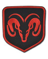 Nášivka Dodge RAM black logo 8 cm x 7,5 cm