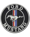 Nášivka Ford Mustang Black 8 cm