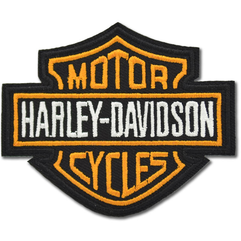 Moto nášivka Harley Davidson logo 8 cm x 6 cm