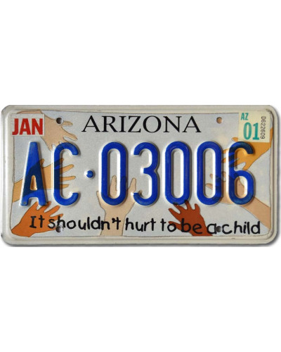 Americká SPZ Arizona To be a Child AC-030006