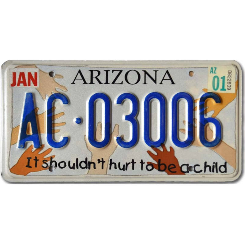 Americká SPZ Arizona To be a Child AC-030006