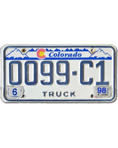 Americká SPZ Colorado Mountains Truck 0099-C1