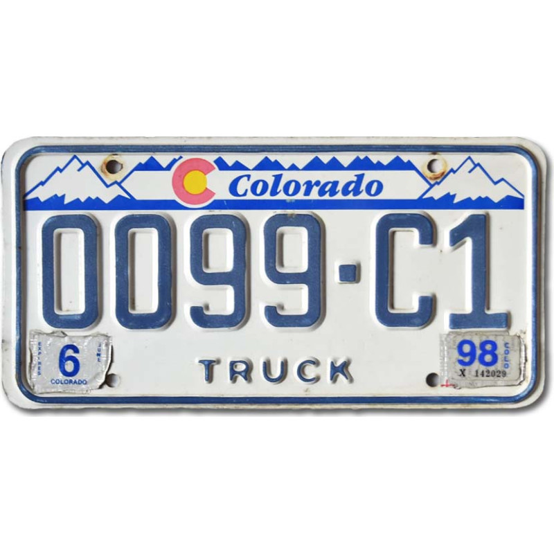 Americká SPZ Colorado Mountains Truck 0099-C1