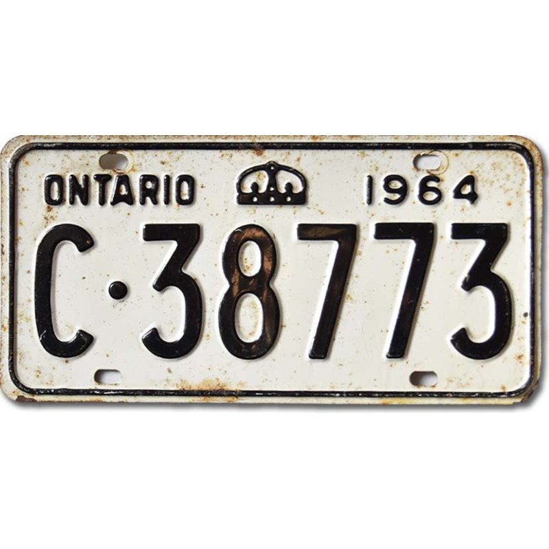 Kanadská SPZ Ontario 1964 C-38773