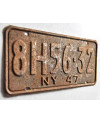 Americká SPZ New York 1947 Black 8H 56-32