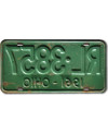 Americká SPZ Ohio 1961 Green RL-3857