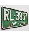 Americká SPZ Ohio 1961 Green RL-3857