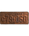 Americká SPZ Ohio 1933 Yellow c79-060