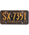 Americká SPZ New York 1961 Black Empire State SX.7351