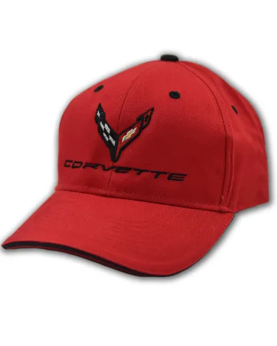 Kšiltovka Chevrolet Corvette C7 Structured Red
