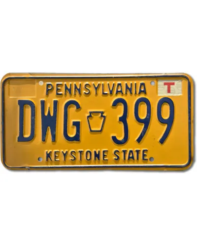 Americká SPZ Pennsylvania Keystone DWG 399