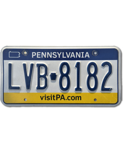 Americká SPZ Pennsylvania Visit LVB-8182