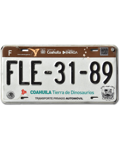 Mexická SPZ Coahuila Dinosaurios FLE-31-89