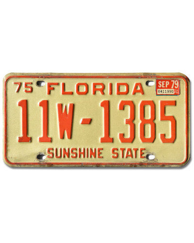 Americká SPZ Florida 1975 Sunshine State 11W-1385