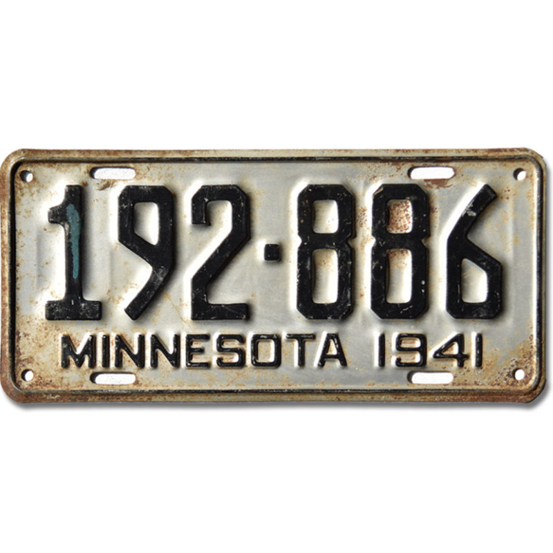 Americká SPZ Minnesota 1941 Silver 192-886