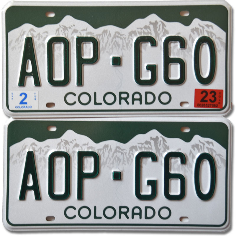 Americká SPZ Colorado White Mountains AOP-G60 pár