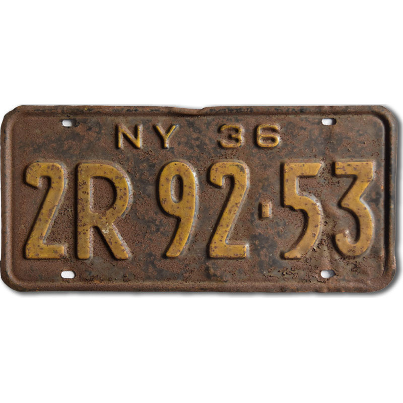 Americká SPZ New York 1936 Black 2R 92.53