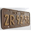 Americká SPZ New York 1936 Black 2R 92.53