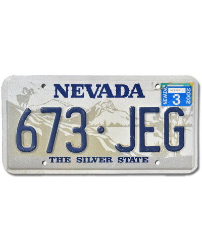 Americká SPZ Nevada Silver State 673-JEG