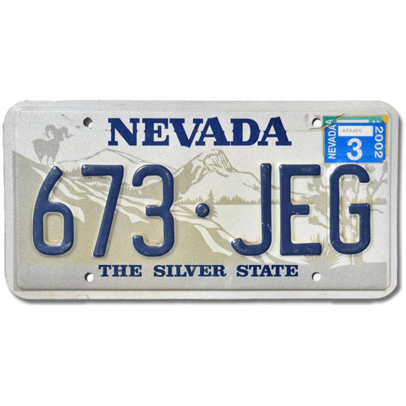 Americká SPZ Nevada Silver State 673-JEG