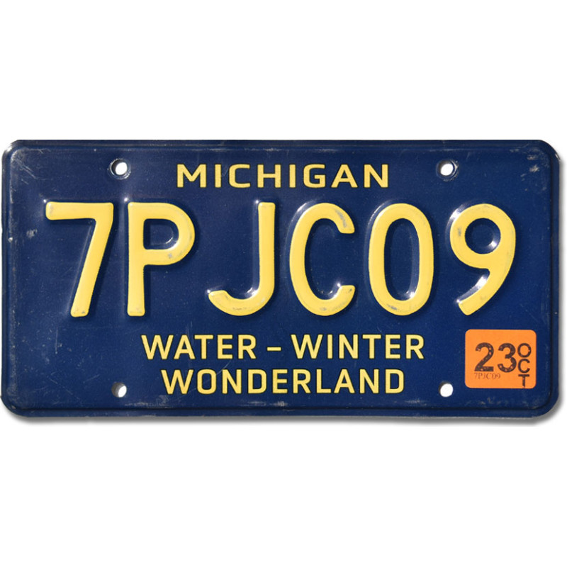 Americká SPZ Michigan Wonderland 7PJC09