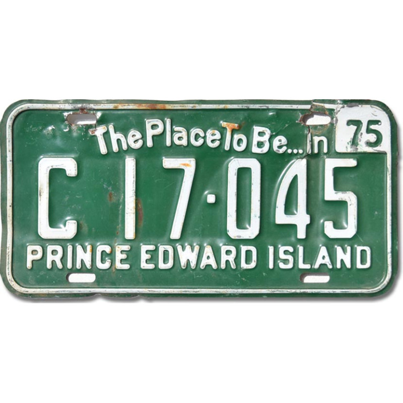 Kanadská SPZ Prince Edward Island 1975 Green C17.045