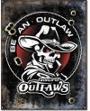 Plechová cedule Be An Outlaw 40 cm x 32 cm