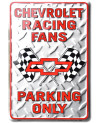 Plechová cedule Chevrolet Racing Fans 30 cm x 20 cm